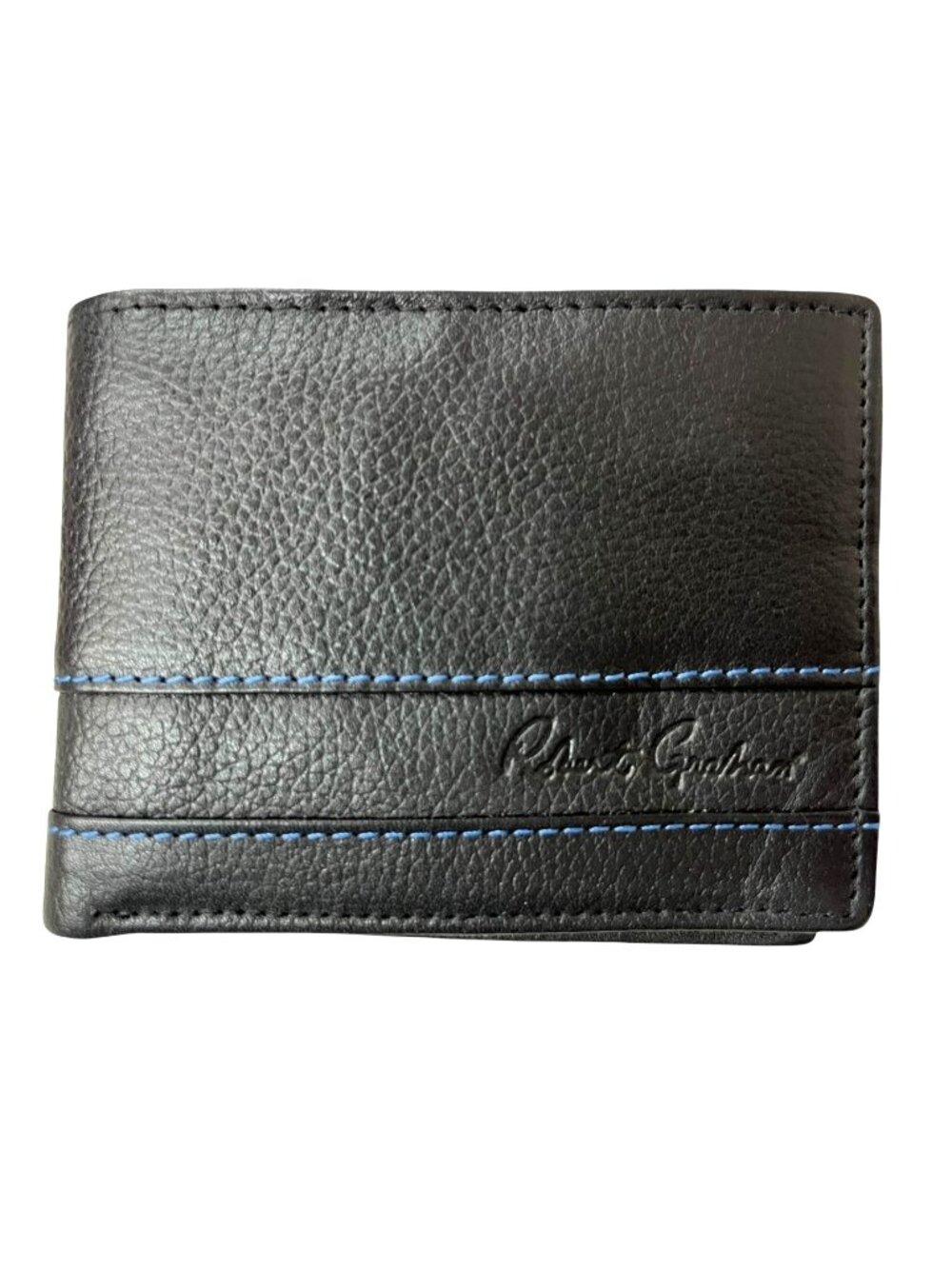 Robert Graham Black Leather Bifold Wallet With Multicolor Interior Design - Picture 1 of 8